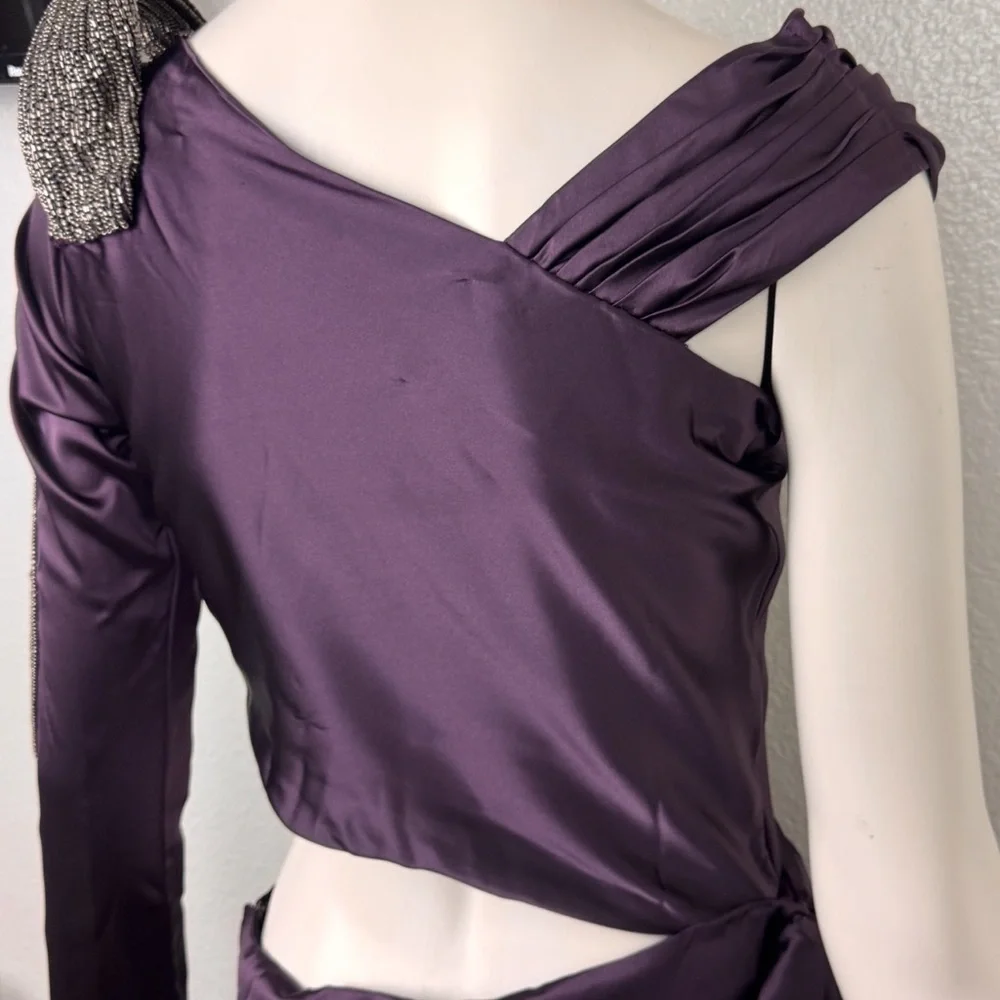 Unbranded Elegant Purple sequined Dress